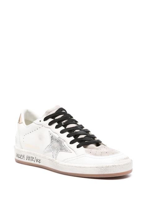 Sneakers ball star in bianco e argento Golden Goose - donna GOLDEN GOOSE | GWF00117F00612410358